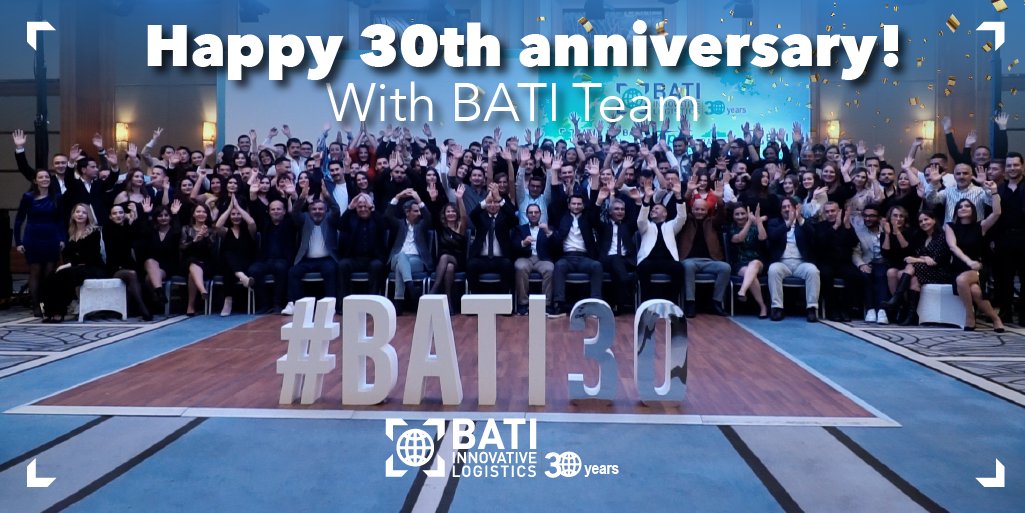 BATI_GROUP's tweet photo. We have left behind 30 successful years. We would like to thank our Turkey, Germany and Italy team, with whom we will celebrate many more successes.
 
#BATI #batigroup #Batiteam #30thYear #Anniversary https://t.co/crUeMRglpe