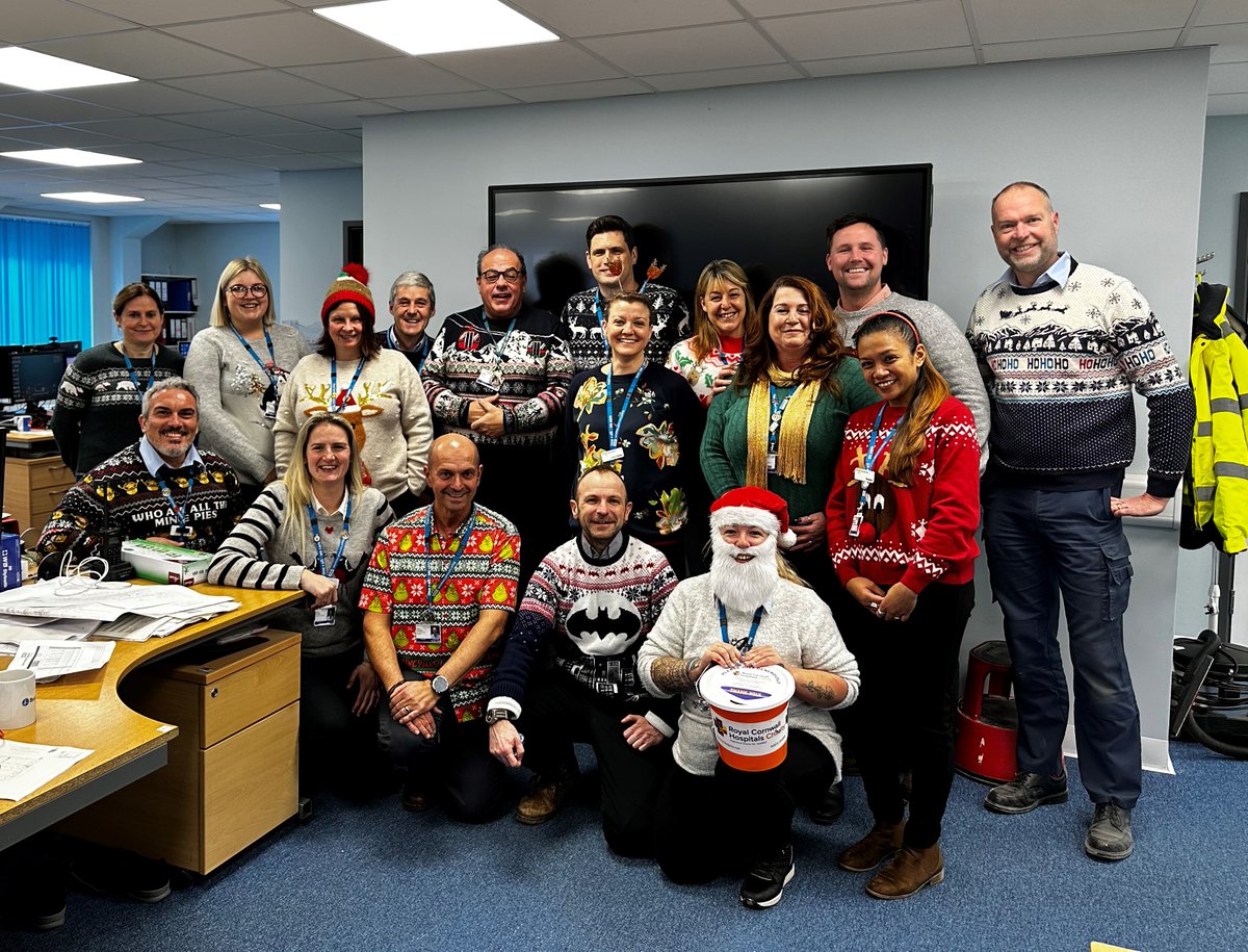 RCHT Estates & Facilities (@estatesrcht) on Twitter photo Estates Operations Christmas Jumper Day 2022
<a href="/EstatesRcht/">RCHT Estates & Facilities</a> <a href="/RCHTCharity/">RCHTCharity</a> <a href="/RCHTWeCare/">Royal Cornwall Hospitals NHS Trust</a> Estates Operations Christmas Jumper Day 2022
<a href="/EstatesRcht/">RCHT Estates & Facilities</a> <a href="/RCHTCharity/">RCHTCharity</a> <a href="/RCHTWeCare/">Royal Cornwall Hospitals NHS Trust</a>