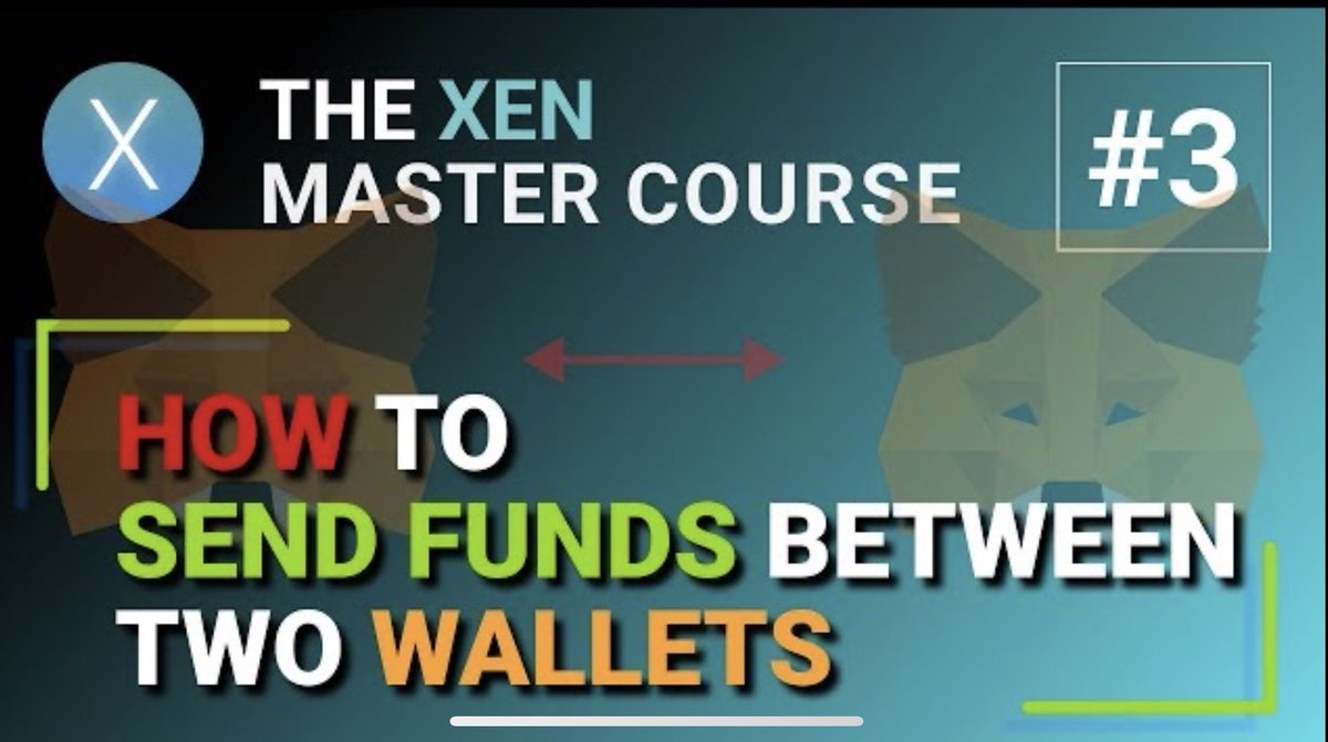 Xencryptoio's tweet photo. 💪🧑‍🎓THE $XEN MASTER COURSE #3: How to send funds between two wallets
Subscribe to our channel for more educational videos and updates about #XENCrypto
https://t.co/wH4OECsNoM https://t.co/BRJ7AAClG8