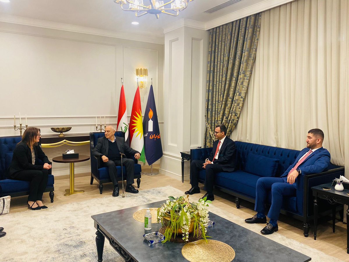 SherkoJdy's tweet photo. It was pleasure to have met with @SwedeninIQ Amb. Jessica Svardstrom. topics included Internal issues among political parties, KRG-Baghdad relations, and Pesh reforms. https://t.co/s50eVvNaBZ