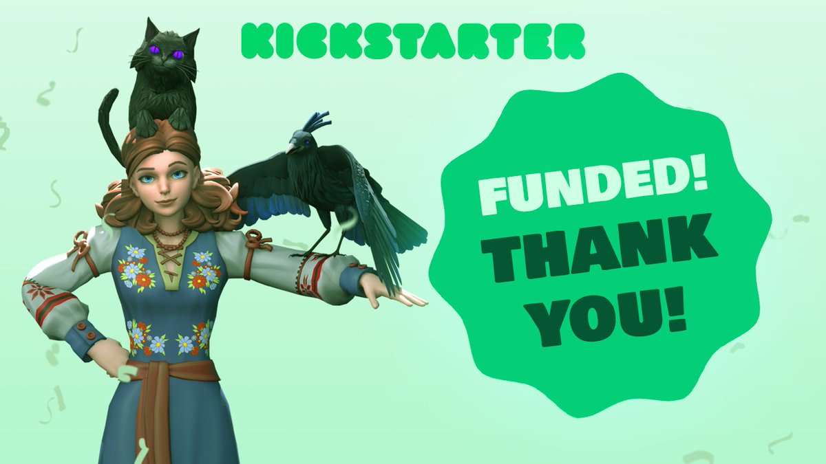 EnjoyStudioSA's tweet photo. Kickstarter Campaign hes been funded and completed! Over 100.000 PLN has been raised! 142% of the target has been achieved! 
https://t.co/6ZH3m3H0xG
Thank you very much! Follow up for more!
#KickstarterSuccess #ProjectFunded #TheWitchofFernIsland #EnjoyStudio #Wishlist https://t.co/OOjOhi0Gmx