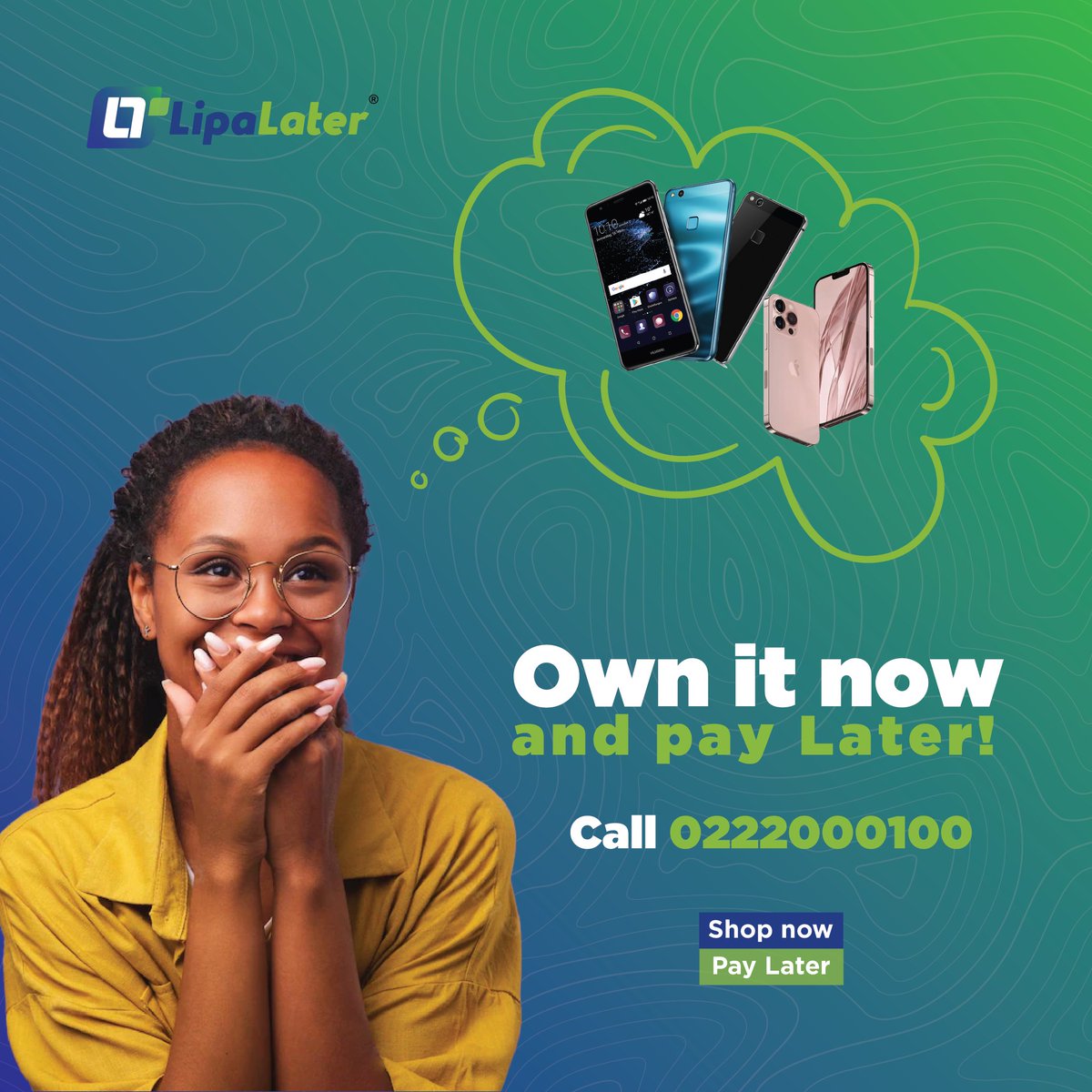 YOU HEARD IT RIGHT!!

You can now own your dream phone and pay in affordable installments of up to 12 months. Signup here linktr.ee/lipalater_rwan… or give us a call to get started.

#affordableliving #buynowpaylater #lipalaterrwanda #RwOT #afriendindeed
