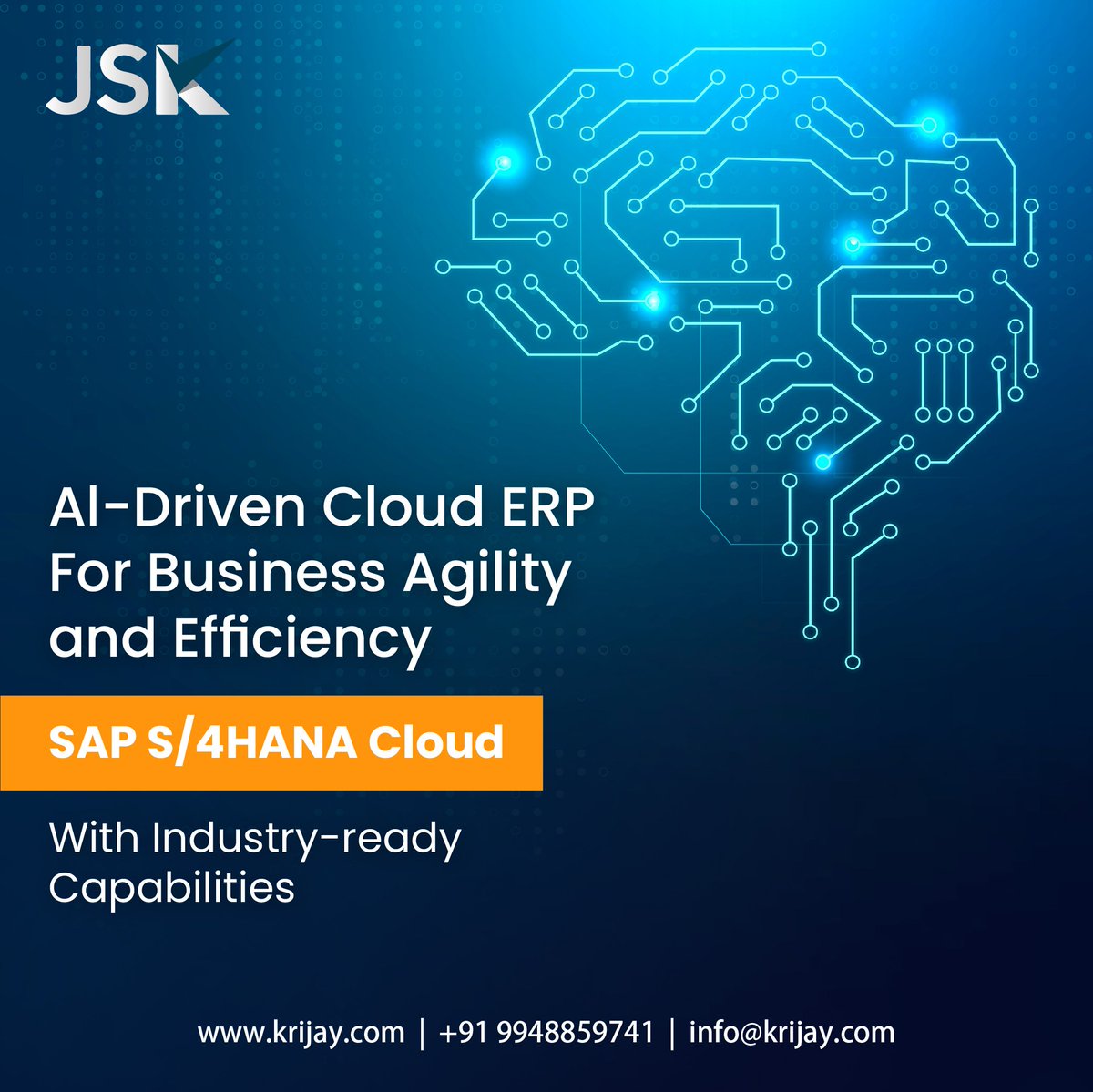 KrijayLimited's tweet photo. Get ERP for your business agility &amp; efficiency! 

#krijay #erpsoftware #erpsystem #erpsolutions #saphana #sapbusiness #sapbusinessonecloud #saperp #sapcommunity #sapb1cloud #sapbusinessonetips #sap #accountingservices #accountingservices #ai #artificalintelligence #cloud https://t.co/iWXhEUEwWs