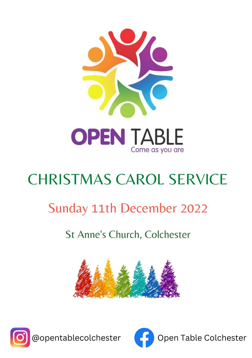 Join us for our first Christmas Carol Service, this Sunday!