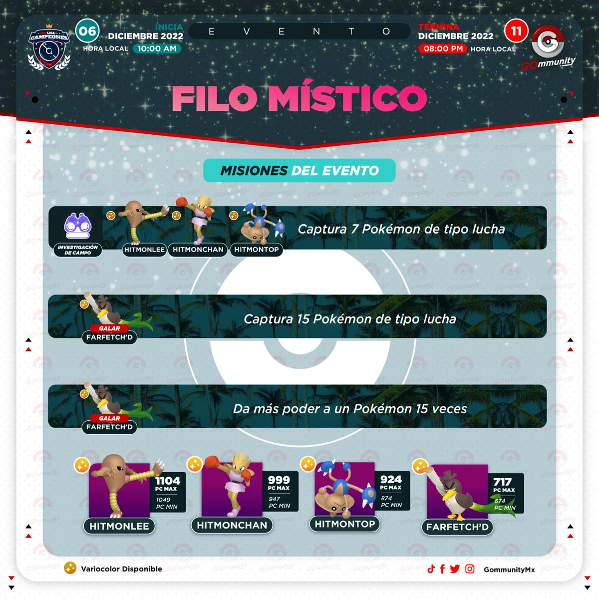 pogoldc's tweet photo. Lista de misiones del evento Filo Místico https://t.co/Sy2bjcrLN8