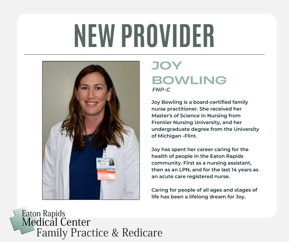 ERMCHealth's tweet photo. Welcome our new provider, Joy Bowling! https://t.co/S6aaLtssGc