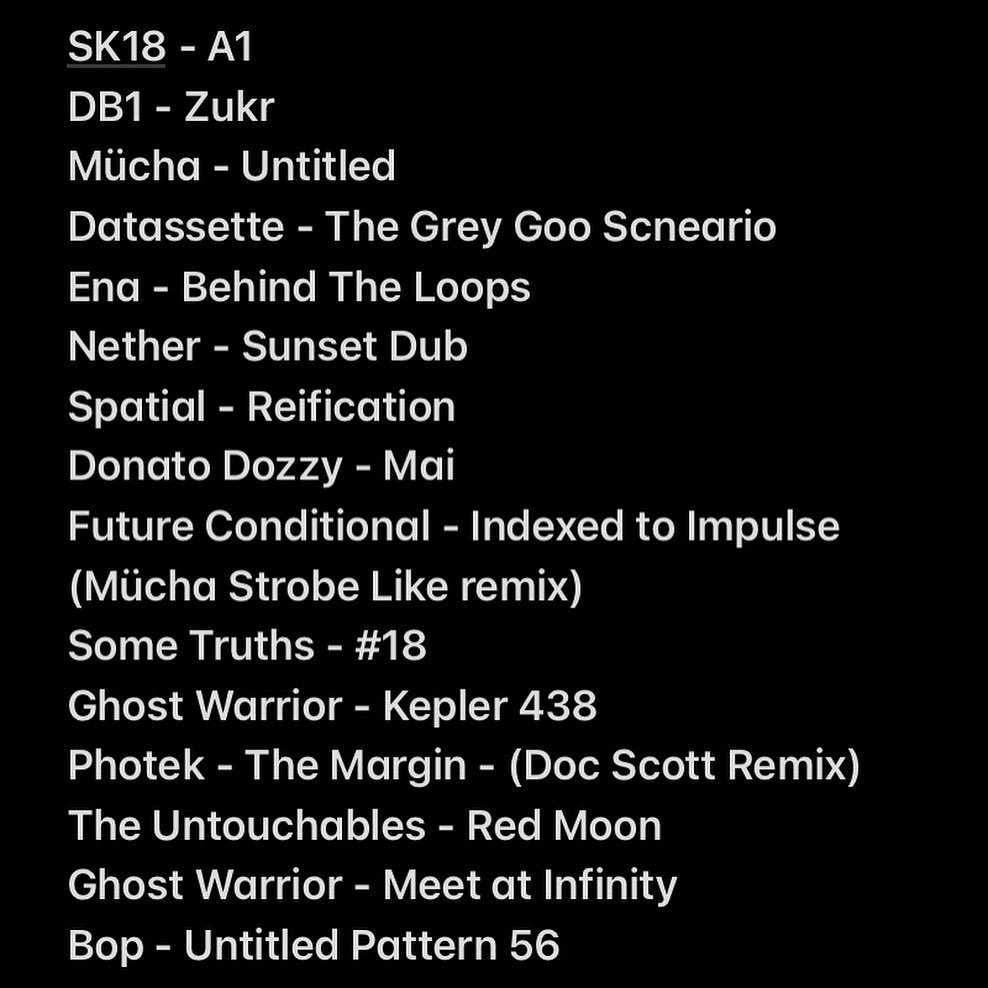Mücha (@muekaspace) on Twitter photo My recent Threads show's up on Soundcloud, exploring the outer reaches of dnb terrain, leaning towards ‘stuff with space’ from ambient, minimal, dubbed-out and left field steppers.
soundcloud.com/mooch/todays-a…
<a href="/infrasonics/">mattspendlove.bsky.social</a> <a href="/datassette/">No Context DΛTΛSSSSSETTE</a> <a href="/e_naaaaaaaaaa/">Eña</a> @donatodozzy @bassclefbass My recent Threads show's up on Soundcloud, exploring the outer reaches of dnb terrain, leaning towards ‘stuff with space’ from ambient, minimal, dubbed-out and left field steppers.
soundcloud.com/mooch/todays-a…
<a href="/infrasonics/">mattspendlove.bsky.social</a> <a href="/datassette/">No Context DΛTΛSSSSSETTE</a> <a href="/e_naaaaaaaaaa/">Eña</a> @donatodozzy @bassclefbass