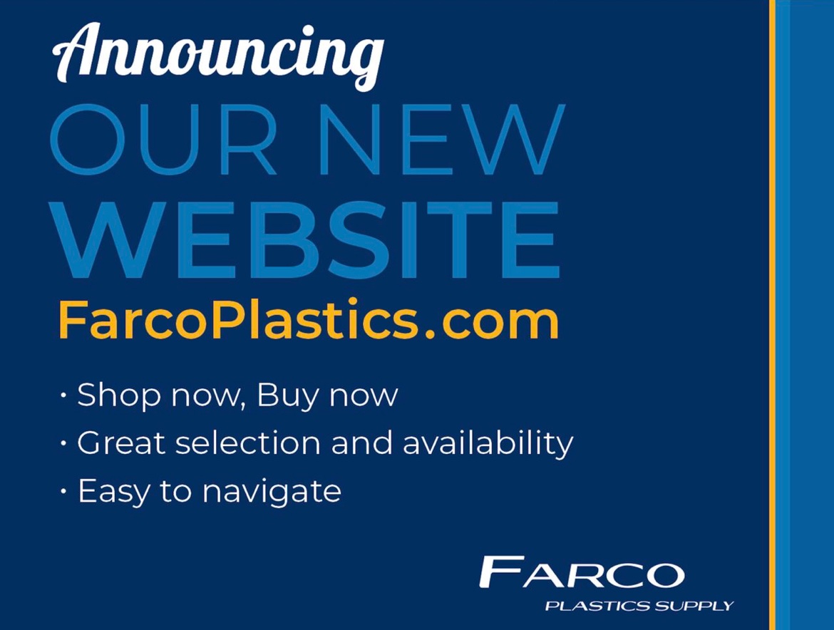 BUY NOW - online at our NEW farcoplastics.com website! This is just one more advantage to doing business with the best distribution partner in the industry! 
#FarcoPlastics #NewWebsite #BuyOnline#CallOurTeam #BestOfBothWorlds