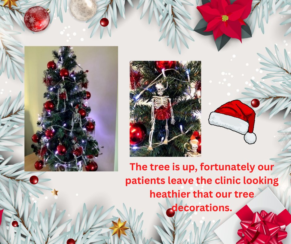 CarmichaelClini's tweet image. Carmichael Clinic getting into the festive spirit.
#physio
#knutsford
#acupuncture