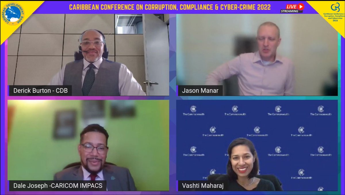 CDB (@caribank) on Twitter photo We're spotlighting🔦 the impact of #cybercrime on the development of the #Caribbean. Our panel of experts from <a href="/CImpacs/">CARICOM IMPACS</a>, <a href="/Caribank/">CDB</a>, <a href="/CARICOMorg/">CARICOM: Caribbean Community</a> and <a href="/KaseyaCorp/">Kaseya Corp</a> are discussing the Caribbean reality and solutions.
💻Join the live discussion: hopin.com/events/3cs2022… We're spotlighting🔦 the impact of #cybercrime on the development of the #Caribbean. Our panel of experts from <a href="/CImpacs/">CARICOM IMPACS</a>, <a href="/Caribank/">CDB</a>, <a href="/CARICOMorg/">CARICOM: Caribbean Community</a> and <a href="/KaseyaCorp/">Kaseya Corp</a> are discussing the Caribbean reality and solutions.
💻Join the live discussion: hopin.com/events/3cs2022…