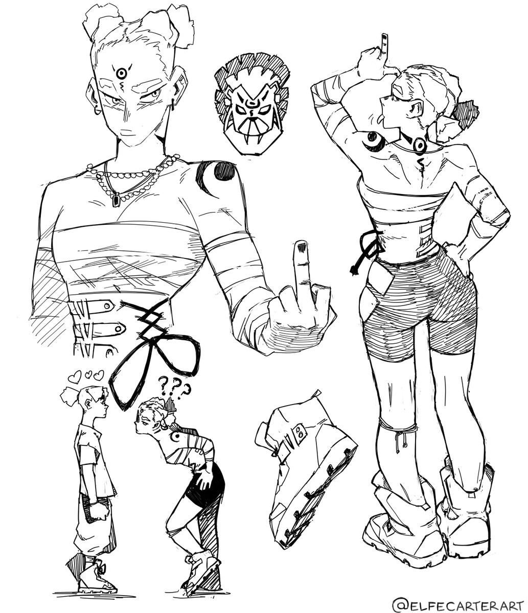 Been busy with the writing of our manga project so here, have some sketches 
#sketches #characterdesign 