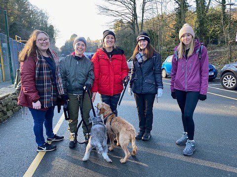 BeyondLawGroup's tweet photo. Some of the team went on an exceptionally fresh @freshwalks around Lyme Park yesterday morning ❄️

Although it was a women only walk,  our two mascots, Barney and Alfie, waved the flag for the guys back in the office! 🐶 #freshwalks https://t.co/WgSwUQZvji