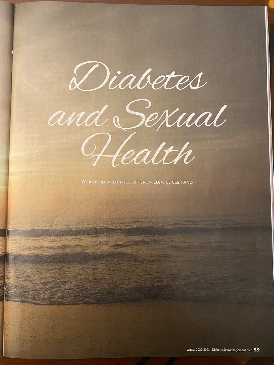 dearjanis's tweet photo. SO honored to have my article featured in the Winter 2023 issue of @ManageDiabetes https://t.co/oxn4SQCrtu