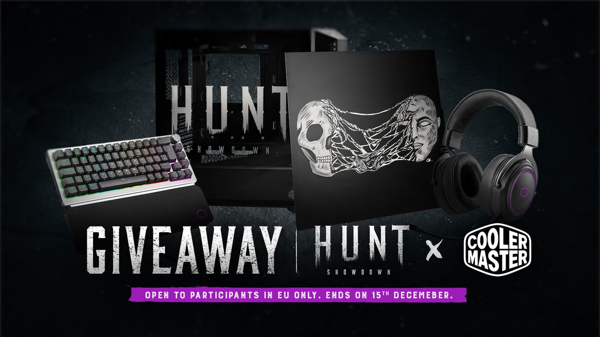 Hunt: Showdown (@huntshowdown) on Twitter photo Hunt: Showdown x <a href="/CoolerMaster/">Cooler Master</a> Giveaway! 🎁
1 lucky winner will receive:
🖥 1 Custom Hunt: Showdown PC Case (MasterBox 520) hand-painted by @glamksy at Paris Games Week
⌨1 CK721 Keyboard
🎧1 CH331 Headset
Join the giveaway on Gleam: tinyurl.com/HuntCoolerMast… Hunt: Showdown x <a href="/CoolerMaster/">Cooler Master</a> Giveaway! 🎁
1 lucky winner will receive:
🖥 1 Custom Hunt: Showdown PC Case (MasterBox 520) hand-painted by @glamksy at Paris Games Week
⌨1 CK721 Keyboard
🎧1 CH331 Headset
Join the giveaway on Gleam: tinyurl.com/HuntCoolerMast…