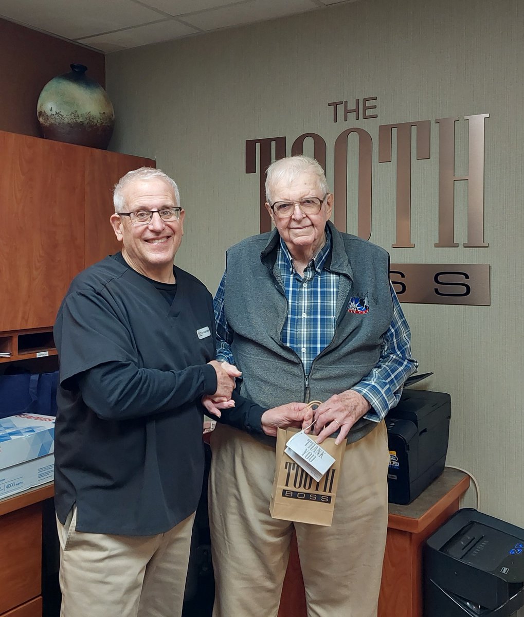 ToothBoss's tweet photo. The Toothboss version of "Throwback Thursday" is recognizing Toothboss patients who have been coming to this practice--before The Toothboss and in the 30 years since. This week's is Robert Howker, 61 years! Wow! Thank you, Robert! https://t.co/6zIOWhL2TQ