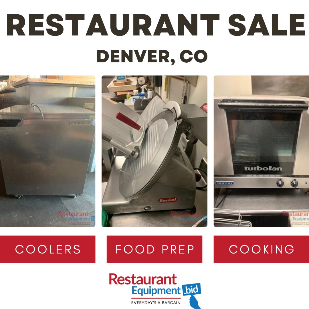 Denver, Colorado! 📣 New auction posted! This pizzeria liquidation ends December 15th ow.ly/fFUP50LYqM1