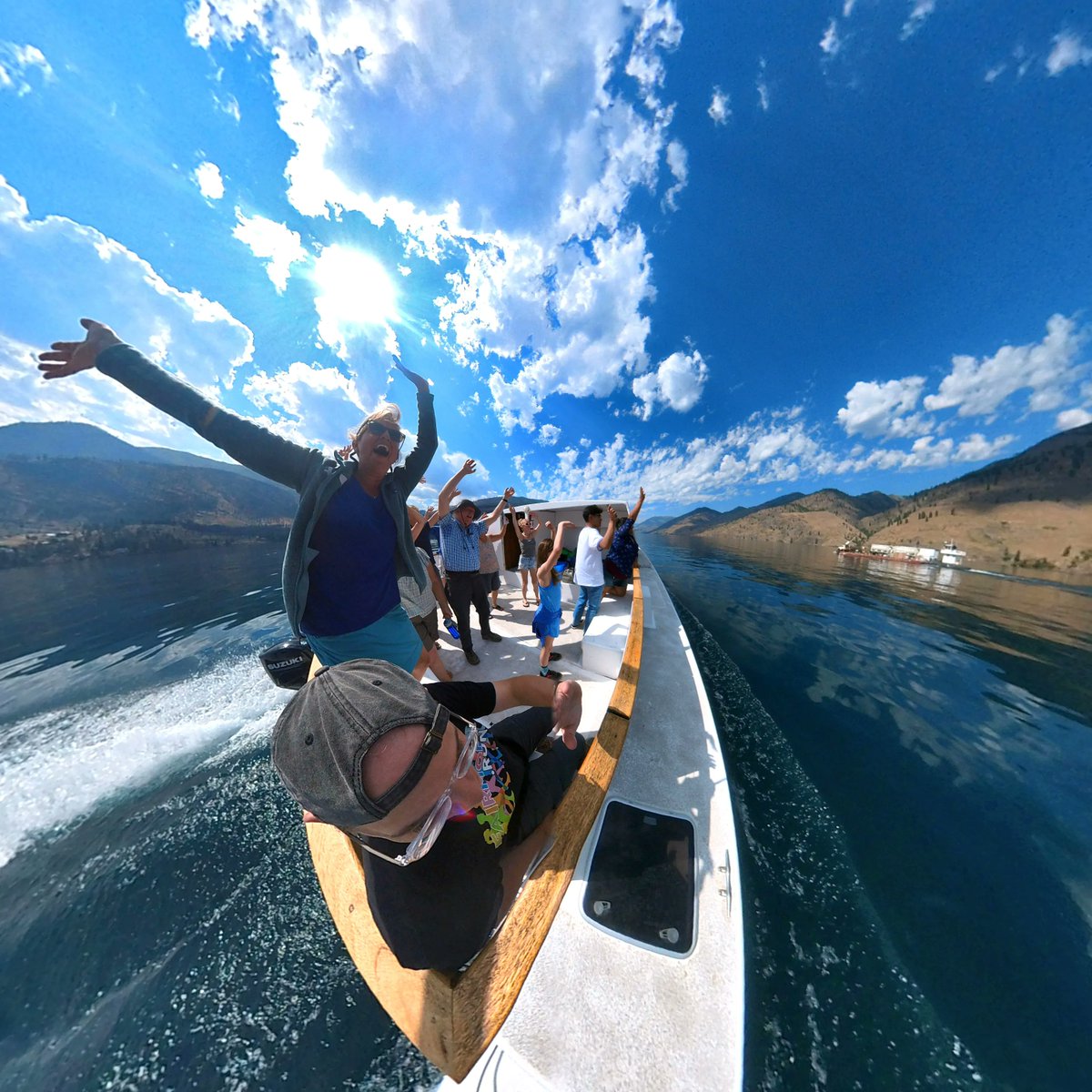 SouthernMinnGuy's tweet photo. Lake Chelan (Chelan County, Wash., USA; traditional territory of the Chelan, Yakama, Okanagan, Colville, Cayuse, Umatilla and Walla Walla nations) ~ Original 360° pics @ https://t.co/d1z7oqbQbi 
#tinyplanet #VisitWA #ExploreWA #TruetoNature #mountains #lake #ferry https://t.co/CS8c1yvDcG