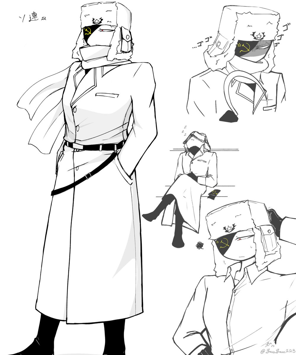gaugau223's tweet photo. まだ描き途中の絵がたくさん
取り敢えずソ連ｻﾝ
#カントリーヒューマンズ 
#countryhumans https://t.co/zyUfBaWw1G