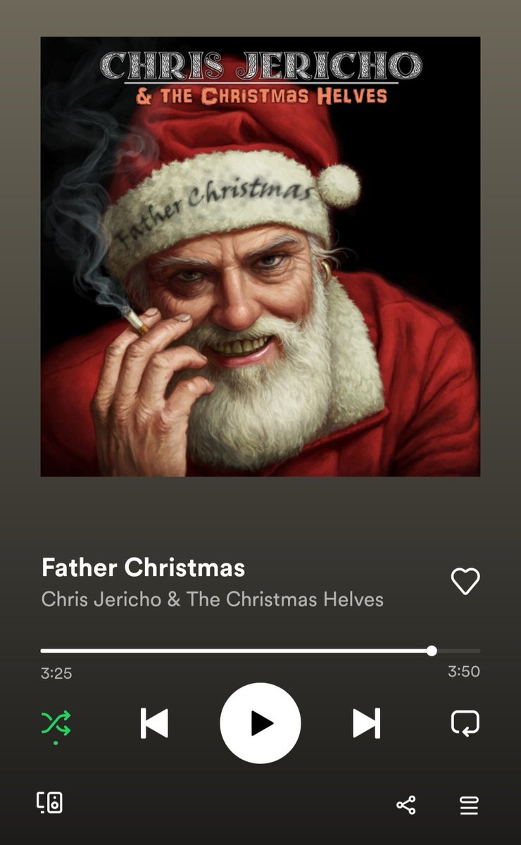 HaylzSincl's tweet photo. I've said this for a couple of years now, this song is a must at this time of year. @IAmJericho thank you for one of the best Xmas song in recent years 🎅🤘🎅🤘 https://t.co/kjBXnhBGPp
