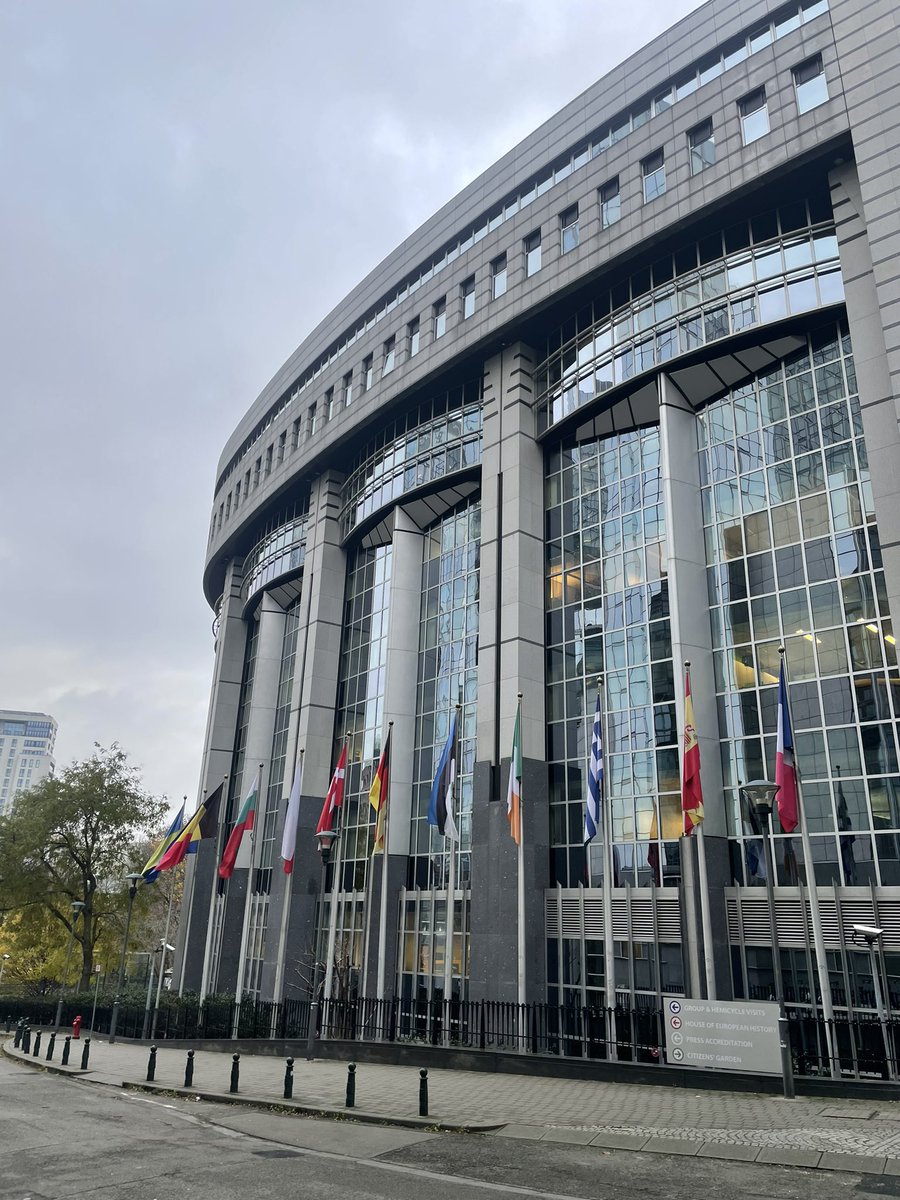 WeAreEDYN's tweet photo. #PoliticalTwinningTrip 
#EDYNers started their Thursday at the @Europarl_EN meeting the #ExternalPolicies team of the Cabinet @EP_President https://t.co/ZbZVkbjais