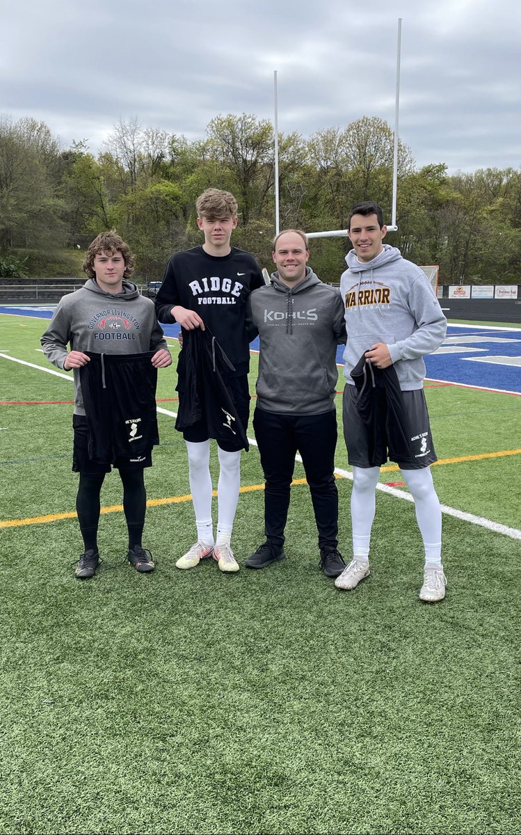 Congrats to NJ All-State Selections:

1st Team Kicker
@riley_mccann20 of <a href="/WHFBwarriors/">Watchung Hills Football</a> 

2nd Team Kicker
<a href="/AsgrimurGudmun1/">Asgrimur Gudmundsson</a> of Ridge

Both guys training and competed together all spring and summer with our <a href="/KohlsKicking/">Kohl's Kicking Camps</a> NJ Training Division.
So proud of you guys!

#KohlsKickingNJ
