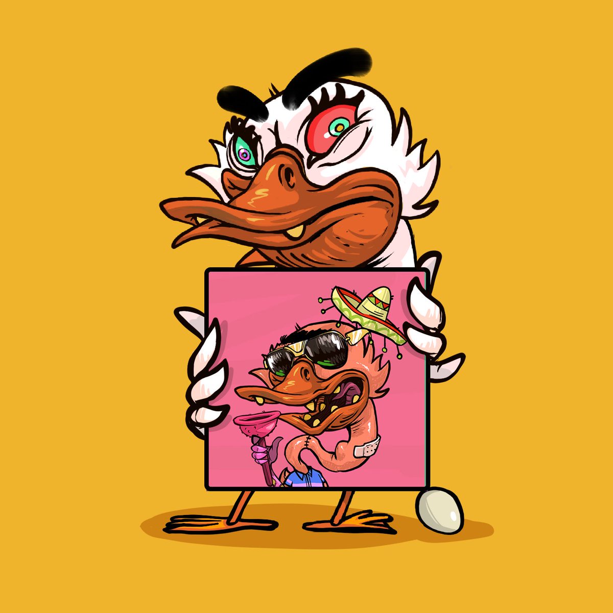 Uglyduckwtf's tweet photo. Today’s special suprise in the mystery eggs 🥚 One lucky winner will win an Uglyduck NFT from cracking eggs! 🐣

50k tokens to one lucky duck 🦆
1️⃣Like &amp; retweet
2️⃣Tag three friends
3️⃣Comment Eth address

#uglyduckwtf #duckarmy #NFTartwork #NFTCommunity #NFTs #NFTProject https://t.co/lI5VBXiQZi