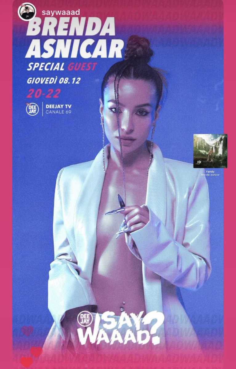 Asnicar__Brenda's tweet photo. OGGI 20.00 in @saywaaad #MILANO #bandidarecords https://t.co/3doJ1jkt7t