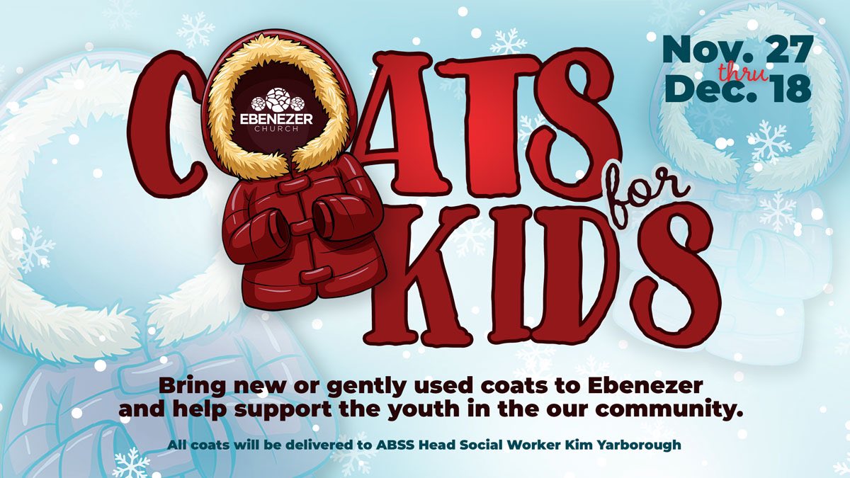 euccnc's tweet photo. Happy Holidays! T-minus 10 days until our coat drive is over. It can get cold during this season and everyone deserves to stay warm! Please spread the word to everyone that you can. We are hoping for a great turnout! #theebenezerchurch #WeServe #coats4kids #coatdrive https://t.co/KqQfi0ILzP