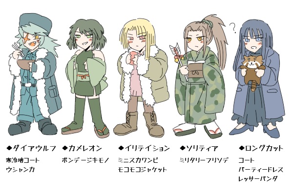 特に伸びてないけど絵を再掲しときます 湾岸女子編 