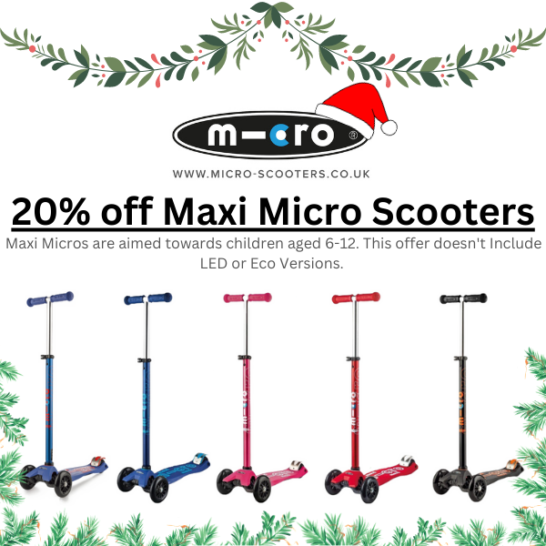 Attention Christmas Shoppers!

We've got 20% off Maxi <a href="/microscooters/">Micro Scooters UK</a>  Deluxe Scooters (excluding LED and Eco versions) from £130 down to £105!!🛴

Visit the website now! gameforlife.co.uk/collections/mi…