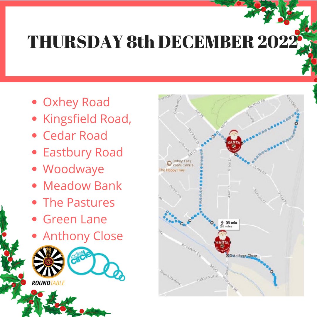 Night three for our #Santasleigh 

Oxhey Road to Antony Close we’re looking forward to seeing you! 

#watford #charity #community #iamladiescircle