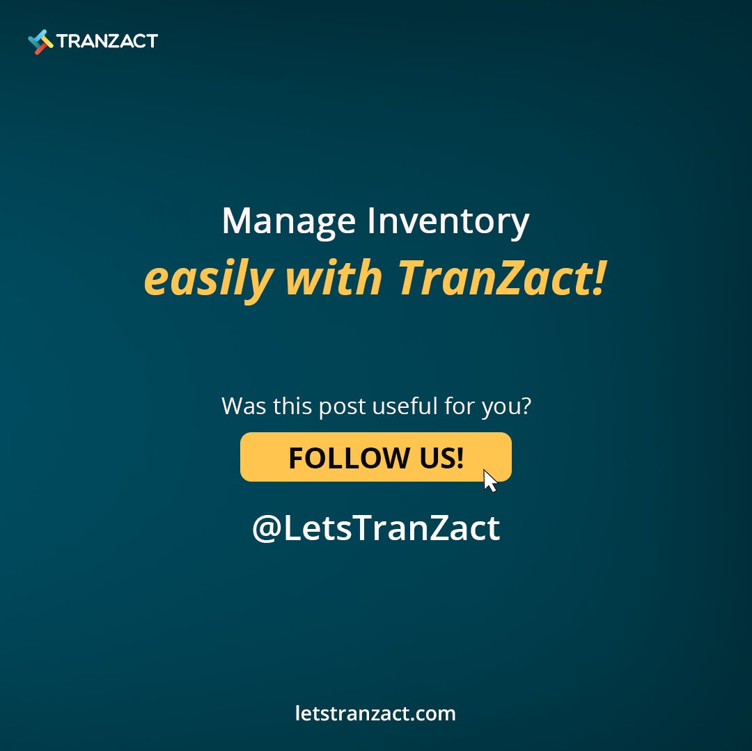 LetsTranZact's tweet image. 5 Best Inventory Management Tools and Techniques!
TranZact helps in making the inventory and production management process easier.

Try Today - url.letstranzact.com/twd
.
.
.
.
#InventoryManagement #ABCanalysis #FIFO #LIFO #AveragePricing #Traceability #CycleMonitoring #Barcoding