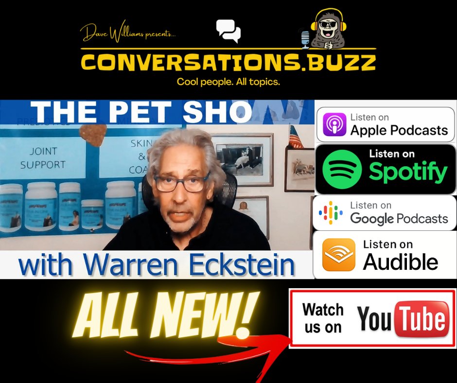 Conversationsb7's tweet photo. Dogs, cats, saying goodbye...
YouTube here: https://t.co/JRpoJmQ3Sb…
#pets #warreneckstein #podcast https://t.co/sy1Hs3P7FX