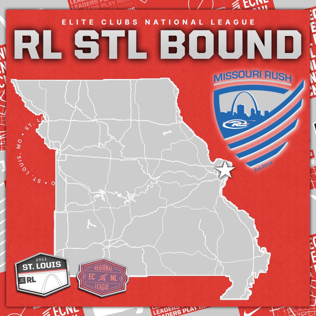 Meet me in St. Louie!  1 day away from representing <a href="/rushsoccer/">Rush Soccer</a> &amp; <a href="/morushsoccer/">Missouri Rush</a> in the 1st <a href="/ecnlgirls/">ECNL Girls</a> event held in our hometown.  Excited to compete with <a href="/OklahomaCeltic/">Oklahoma Celtic-ECNL, OPC</a>, @solarecrl05m &amp; <a href="/sting_austin/">Sting Austin</a> in this showcase!