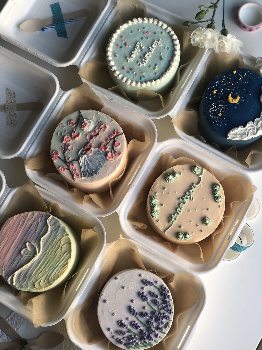 daily_dolce's tweet photo. Lunchbox cakes by homely.bakes https://t.co/7AI3aUlwXK
