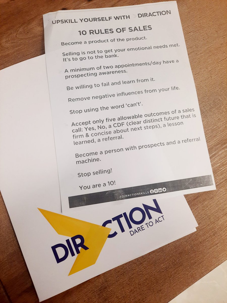 DirActionSkills's tweet photo. Before you sell your product to anyone, sell it to yourself first. 

Do you believe in what you're selling?

Sales begins from knowing yourself and understanding the mind of who you're selling to. 

#DirAction #SalesForce https://t.co/fHIn6E074H