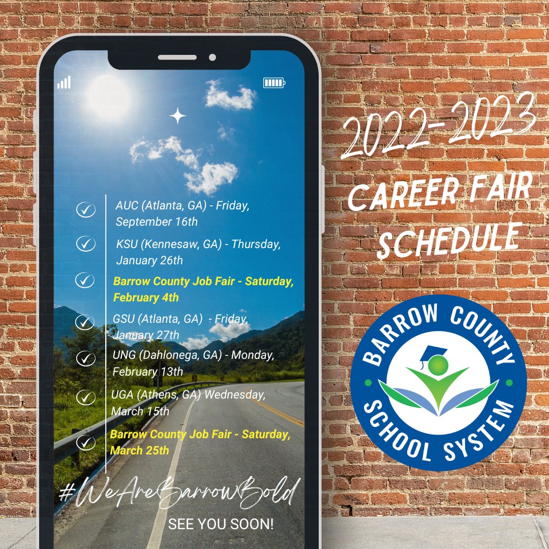 The BCSS Recruitment Team will visit a campus near you soon!#BeBarrowBold