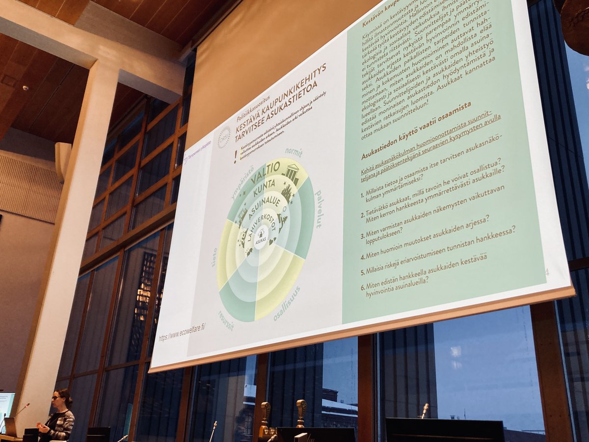 Tampere Centre for Societal Sustainability (TaSSu) (@tassutau) on Twitter photo Asukastieto on keskeistÀ kestÀvÀssÀ kaupunkikehittÀmisessÀ. HyödyntÀmisen tueksi EKOS-hanke on kehittÀnyt asukastieto-työkalun. <a href="/paulehto/">Pauliina Lehtonen</a> esitteli politiikkasuosituksemme #Tampere'en kaupungin LÀhiöohjelman loppuseminaarissa. <a href="/Akatemia_STN/">Strateginen tutkimus</a> <a href="/yministerio/">YmpÀristöministeriö</a> <a href="/OrsiStn/">ORSI Research</a> @TampereUni Asukastieto on keskeistÀ kestÀvÀssÀ kaupunkikehittÀmisessÀ. HyödyntÀmisen tueksi EKOS-hanke on kehittÀnyt asukastieto-työkalun. <a href="/paulehto/">Pauliina Lehtonen</a> esitteli politiikkasuosituksemme #Tampere'en kaupungin LÀhiöohjelman loppuseminaarissa. <a href="/Akatemia_STN/">Strateginen tutkimus</a> <a href="/yministerio/">YmpÀristöministeriö</a> <a href="/OrsiStn/">ORSI Research</a> @TampereUni