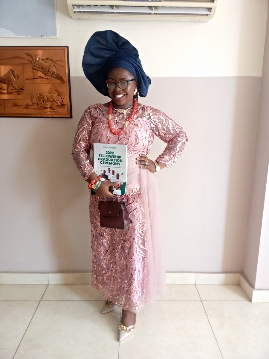 kunmi01's tweet photo. @Teach4Nigeria ,it's been an amazing 2 years capacity building,impact,learning,teaching and leading with TFN. Happy graduation to me and special thank you to @Teach4Nigeria 
#TFN2022GraduationCeremony https://t.co/ej5IY4lcN5