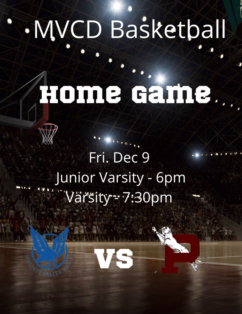 MVHawksHoops's tweet photo. Back to Back games this week. Come out and support the Hawks as we take on Paulding HS Friday at home and we travel over to Cardinal Stritch on Saturday.
#EarnOurRespect
12/9/22- Home vs Paulding Hs
12/10/22- Away at Cardinal Stritch https://t.co/imGthNMWSn