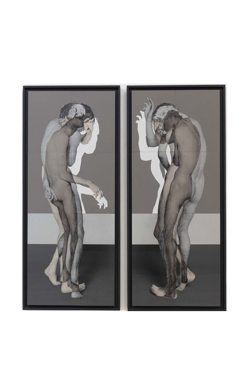 Within his figurative series, a flaw is purposely added - a double exposure, a glitch, or a shake, creating ' a stutter of digital perfection'.

#modernartist #grovegallery #printmaking #classicalart #photography #malenude