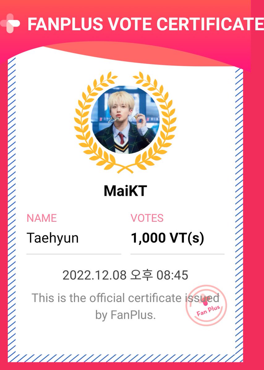 barani_myat's tweet photo. I vote for Taehyun at
#Chaedol
#Fanplus https://t.co/jR2AvkK07d