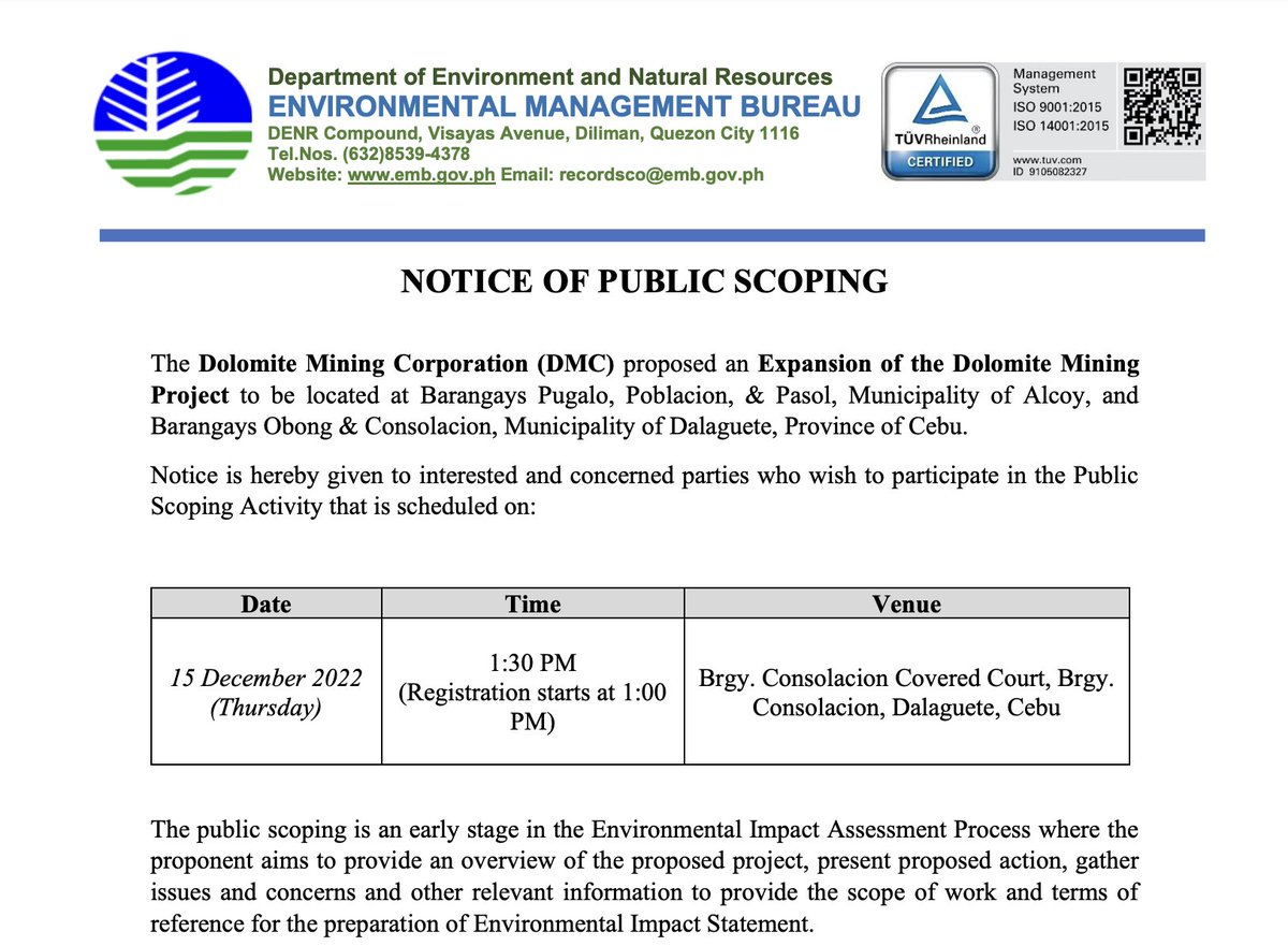orxata🌻 on Twitter: "DENR EMB Notice of Public Hearing Proposed Project:  PASIG RIVER EXPRESSWAY (PAREX) PROJECT Proponent Name: SMC Infrastructure  Project Location: Traversing Cities of Manila, Mandaluyong, Taguig, Makati  and Pasig 25
