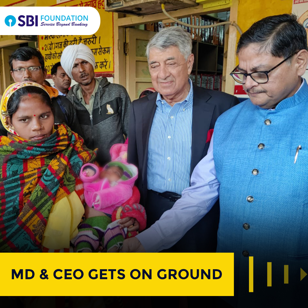 SBI_FOUNDATION's tweet photo. The MD of SBI Foundation, Mr. Sanjay Prakash have been diligently involved in our on-ground #CSR activities. He along with the entire #SBIFoundation team ensures the funds are utilised efficiently for empowering all our programme beneficiaries.
#ServiceBeyondBanking #SBIGramSeva https://t.co/qlDSytVZah