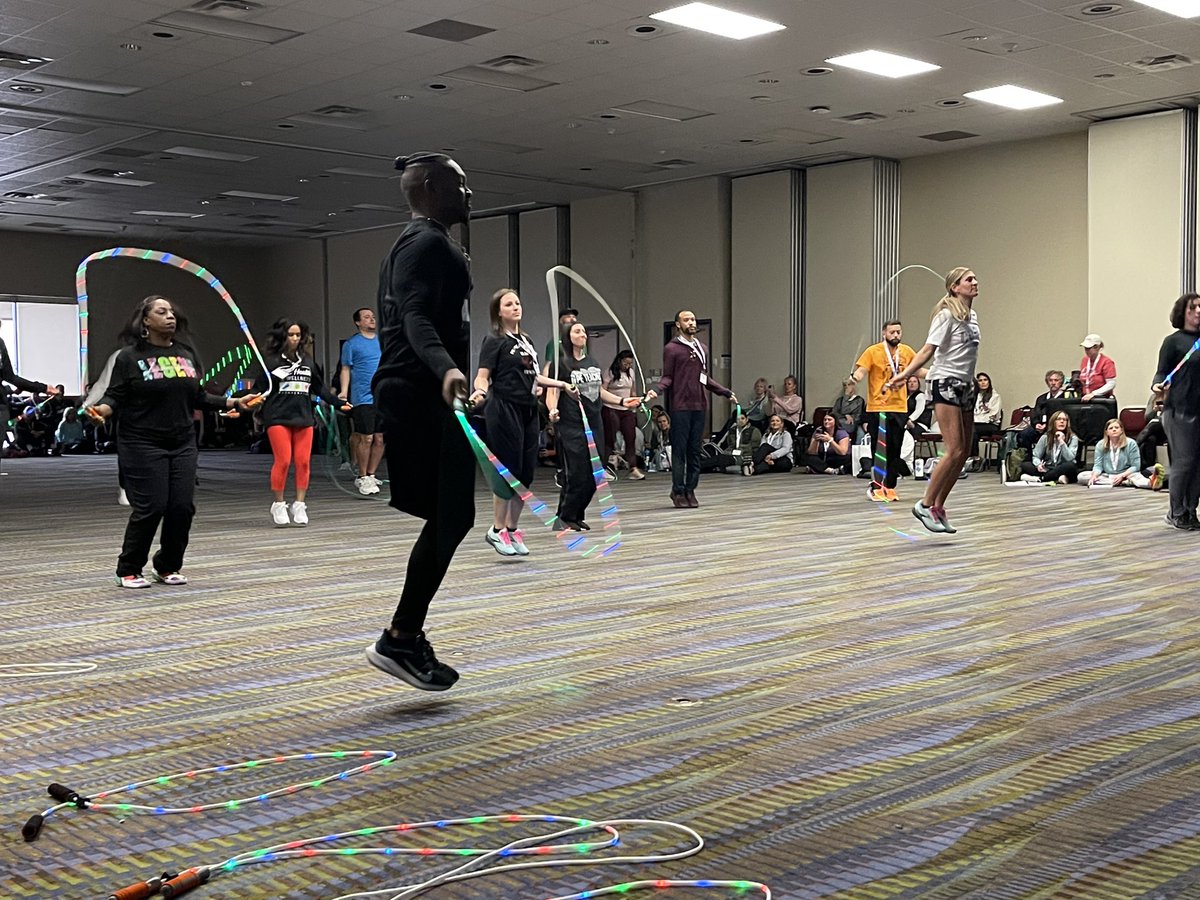 This <a href="/TexAHPERD/">Texas AHPERD</a> was one for the books! I am so blessed to work with such amazing educators <a href="/jplongino/">Janice Perez Longino</a> <a href="/Coach_Hart_RISD/">Alex Hart</a>! We had 2 presentations, one with <a href="/rockwallschools/">Rockwall ISD</a> and I did one on my lighted  jump ropes. Stay tuned for an exciting announcement coming soon😄 <a href="/GarciaGators/">GarciaGators</a>