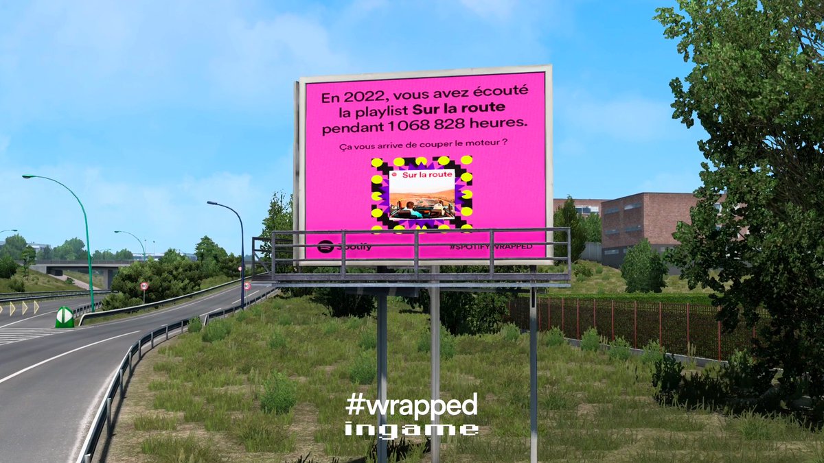 wearesocialfr's tweet photo. La campagne #WrappedInGame affiche des messages ciblés pour les joueurs et joueuses : chaque affichage in-game est contextualisé selon le jeu et les usages musique / gaming de ses communautés. 🎮 https://t.co/T9tnKxaH4m