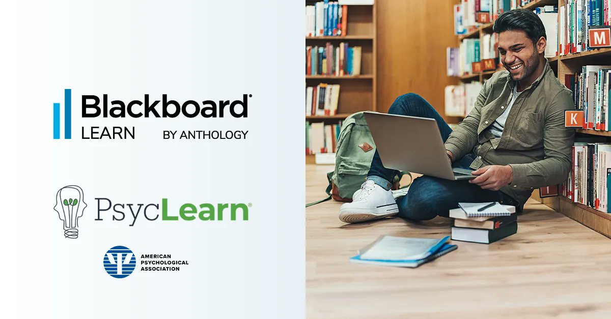 Blackboard's tweet photo. Did you miss the @APA_PsycLearn discussion on learning science-based techniques for teaching next semester? Watch it on-demand: https://t.co/AgLfsCk3fW  

PsycLearn statistics and research methods courseware enriches instruction in Learn Ultra through LTI integration. https://t.co/wT9FUzoNB6