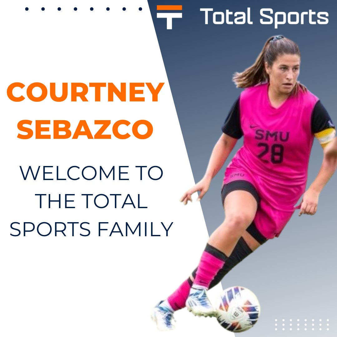 We're super excited to announce that the the 2022 AAC Midfielder of the Year <a href="/CourtneySebazco/">courtney sebazco</a> is joining the @totalsoccer family! Courtney played 5 szns at @smusoccerw. We look forward to working with you Courtney! Welcome to the family! #soccer #footballer #nwsl #womensoccer