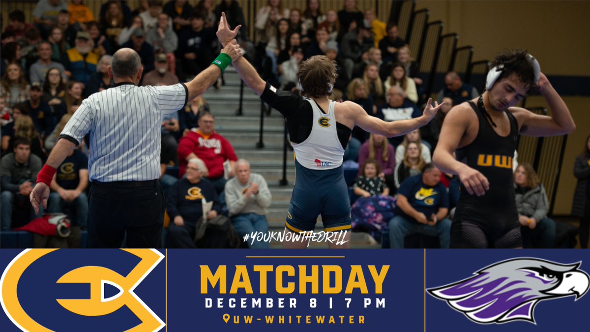 On the road tonight for a conference matchup against #8 UW-Whitewater!

📍Whitewater, WI
⏰ 7:00pm
📺 wiacnetwork.com/uweauclaire/

#YouKnowTheDrill