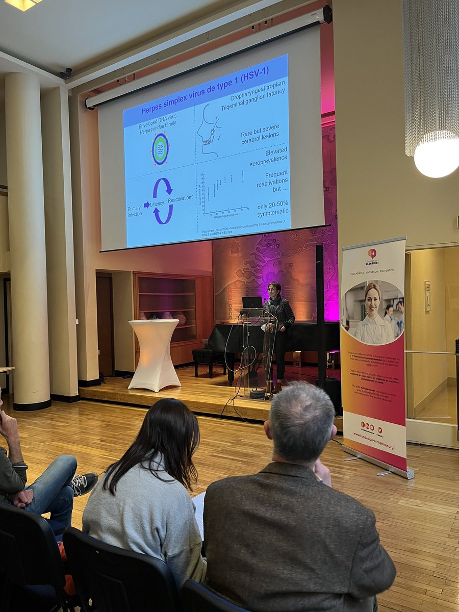 StopALZ's tweet photo. #RF22 | Le virus de l’herpès est-il impliqué dans la maladie d’#Alzheimer ? Le projet de C. Helmer s’intéresse aux traitements herpétiques comme piste de prévention. https://t.co/epJWR7bCQe